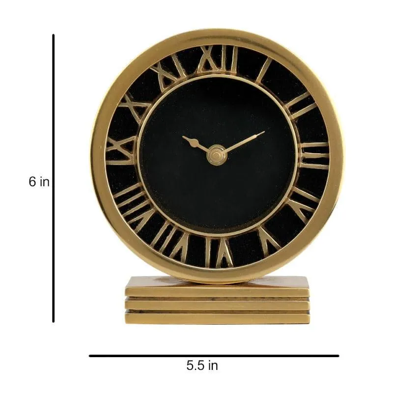 Severine Table Clock - Gold media 5