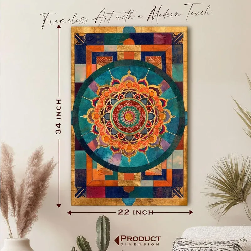 Emerald Mandala Wall Art Without Frame media 9