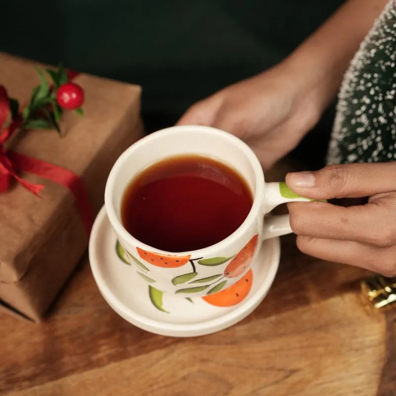 Holly Ceramic Coffee Mug (200 mL) - Two Piece Set media 5