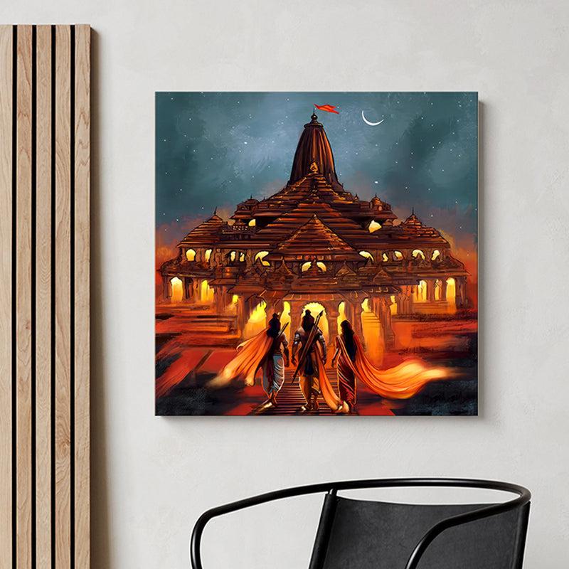 Ramayana Nightscape Wall Painting