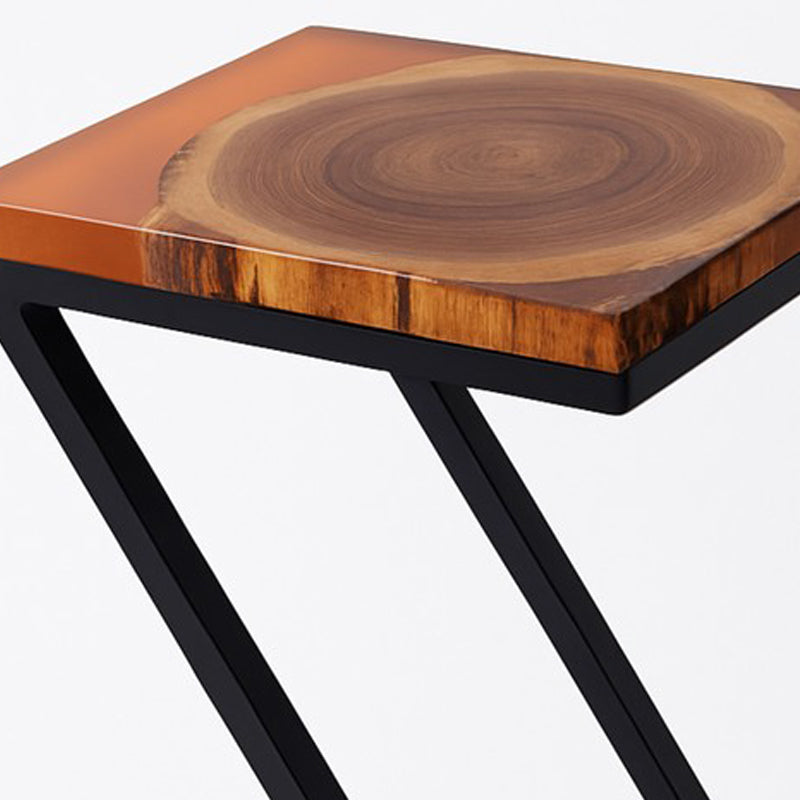 Drixon Carved Teak Wood Side Table media 4