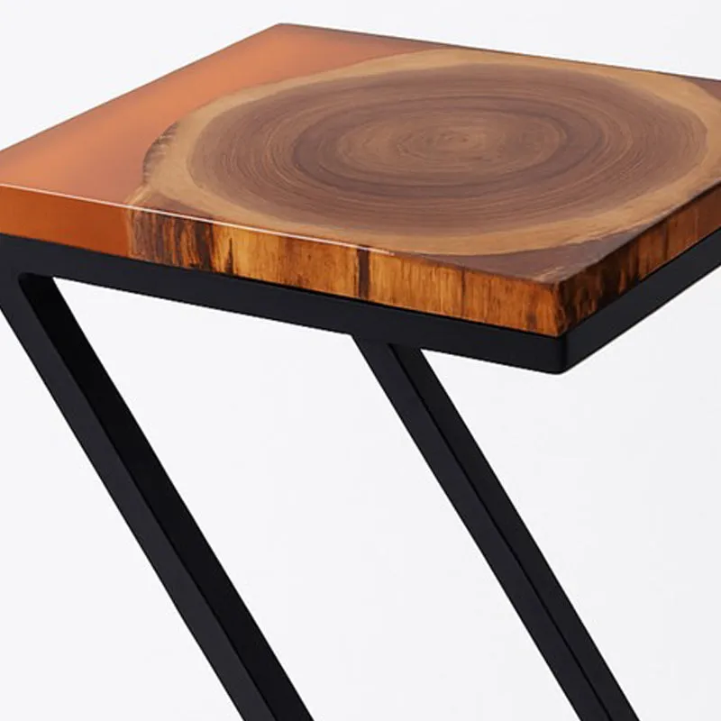 Drixon Carved Teak Wood Side Table media 4