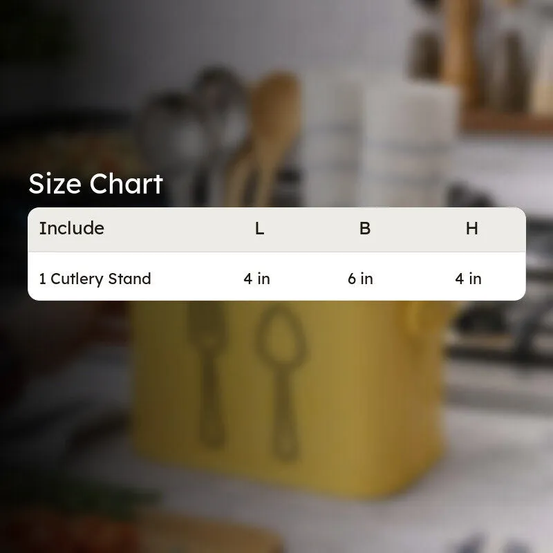 KitchenPro Rust-Free Cutlery Stand - Yellow media 8
