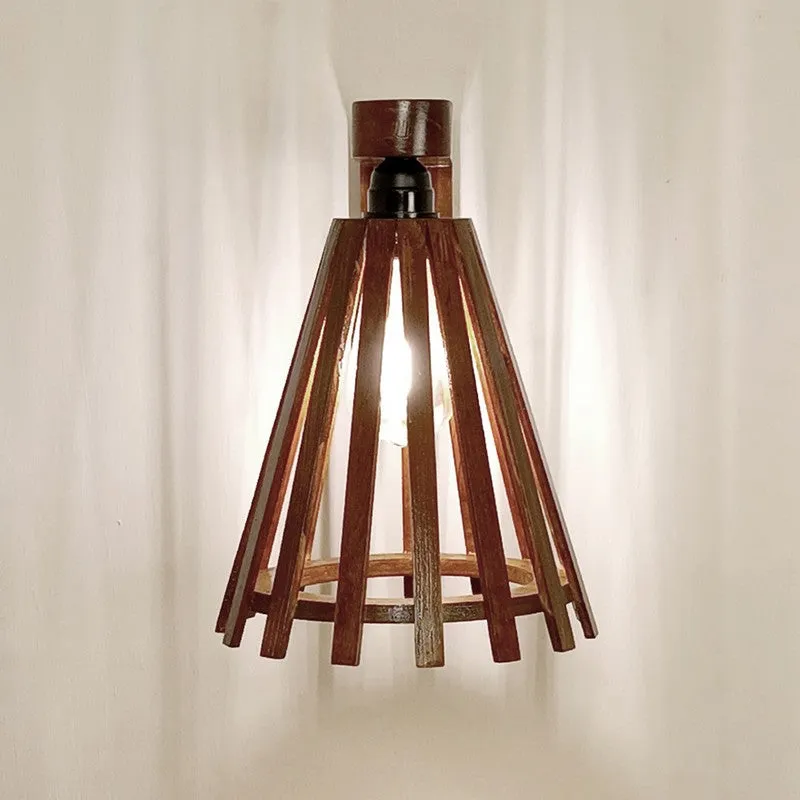 Quenara Wooden Wall Lamp media 4