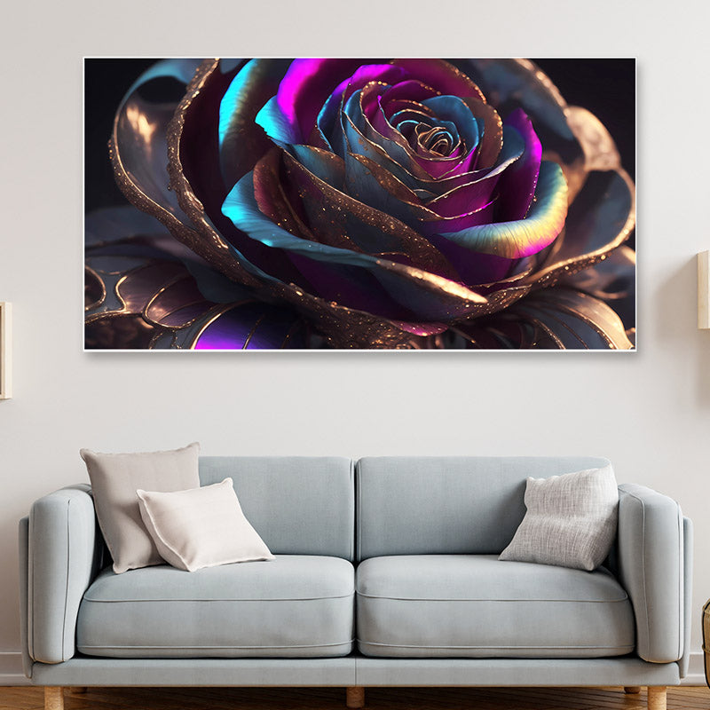 Rose Exuberance Floral Wall Painting