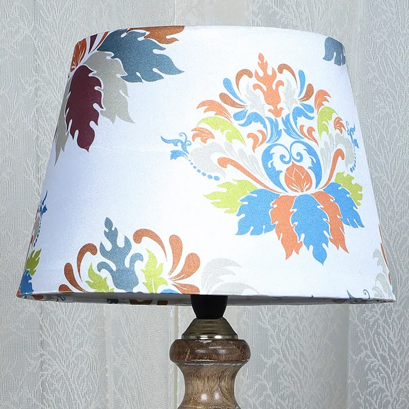 Nordlys Totem Printed Mango Wood Table Lamp - Multicolor media 3