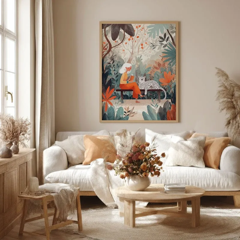 TropicTales Canvas Wall Painting - Brown Frame media 4