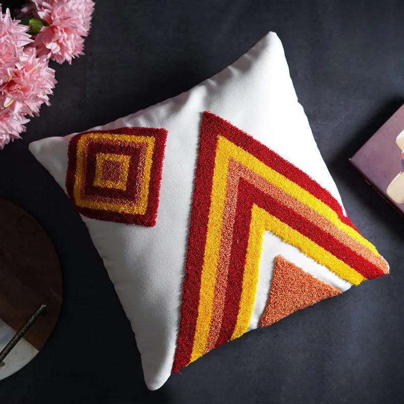 Arti Angles Geometric Cotton Cushion Cover - Set Of Two media 4