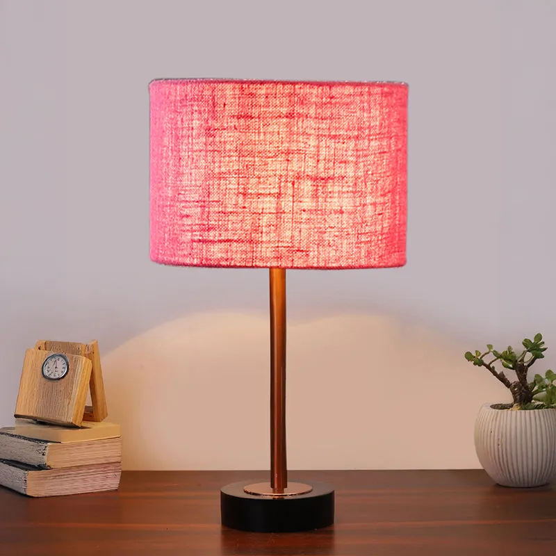 Sienna I Rodin Wooden Table Lamp - Pink,Copper,Black media 2