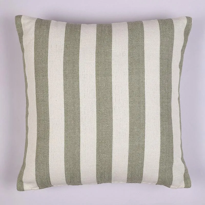Antheia Cotton Cushion Cover (Green) - Set Of Two media 3
