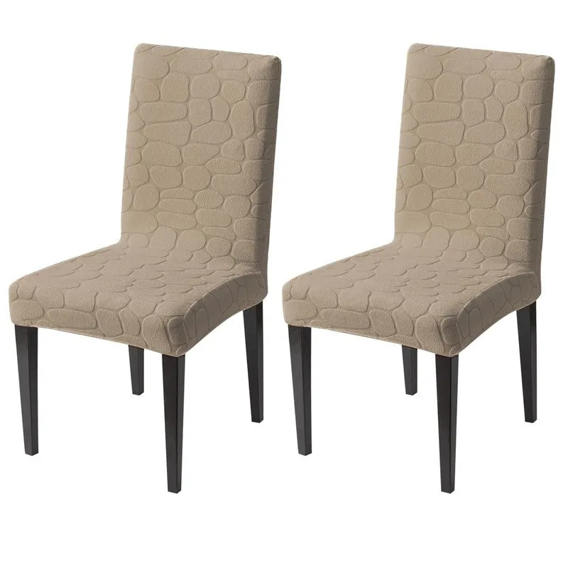 AstraGlow Classic Chair Cover(Beige) - Set Of Two media 3