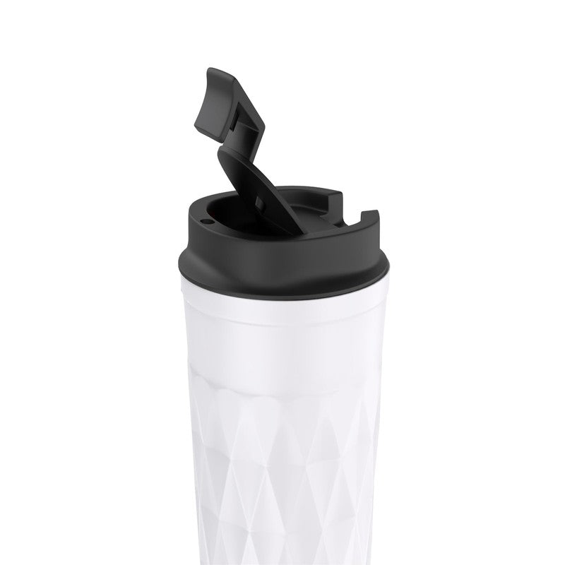 Rioware FacetSip Travel Stainless Steel Tumbler (350 ML) - White media 4