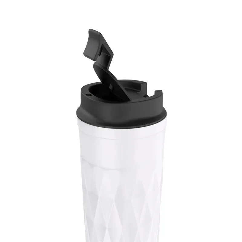 Rioware FacetSip Travel Stainless Steel Tumbler (350 ML) - White media 4