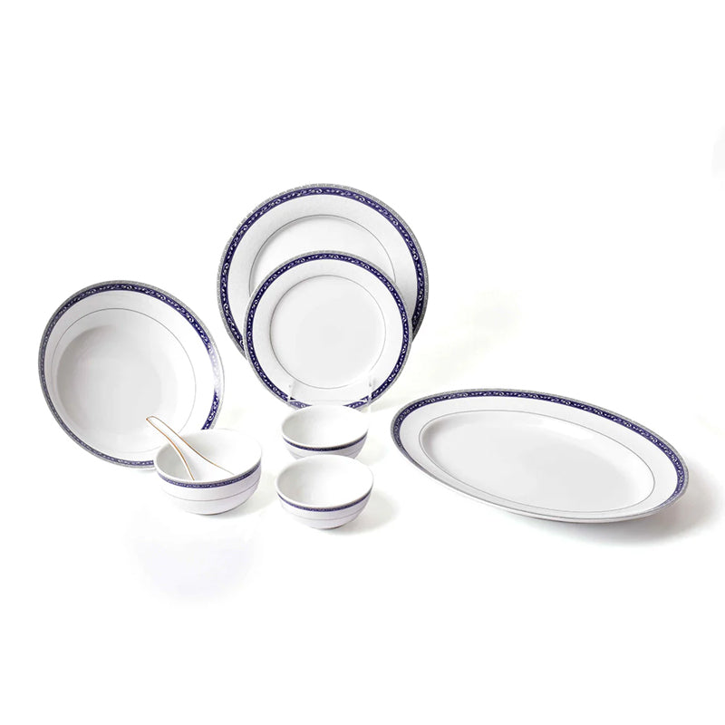 Dinole 24k Gold Brushed Porcelain Dinner Set - 33 Piece Set media 12