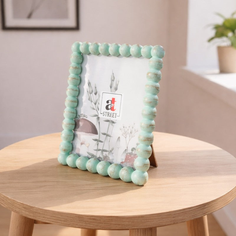 Elegant Gold Beaded MDF Photo Frame - Blue media 5