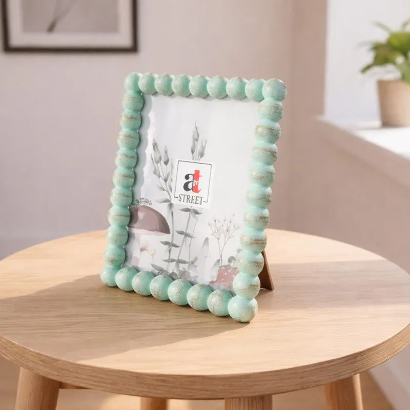 Elegant Gold Beaded MDF Photo Frame - Blue media 5