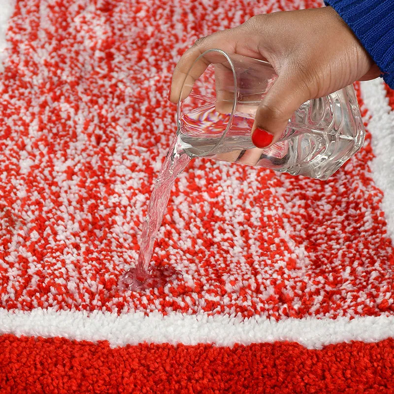 Luxe Anti Skid Bath Mat - Maroon media 5