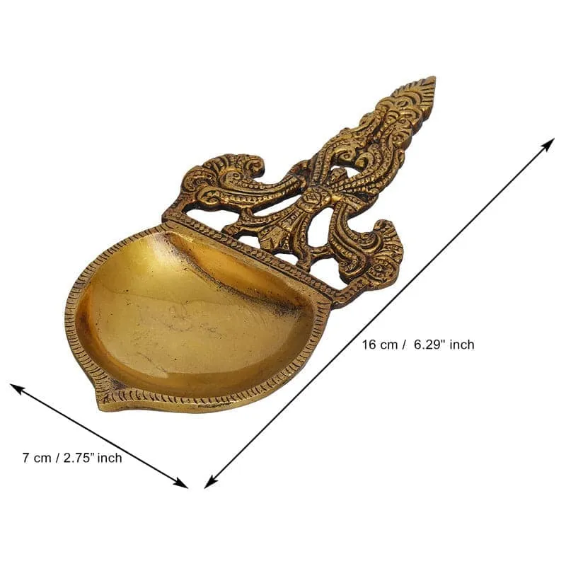 Kesara Ethnic Diya With Handle media 4