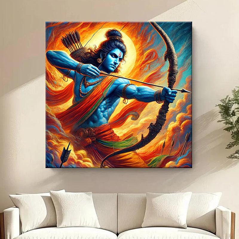 Lord Rama Warrior Wall Painting