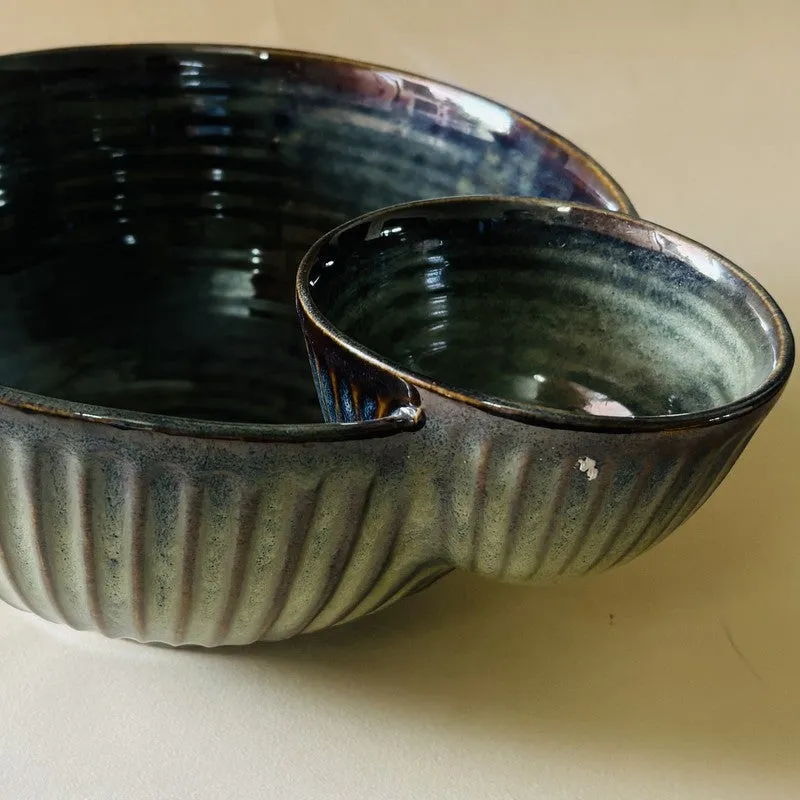 Olive Single Dip Ceramic Serving Bowl media 7