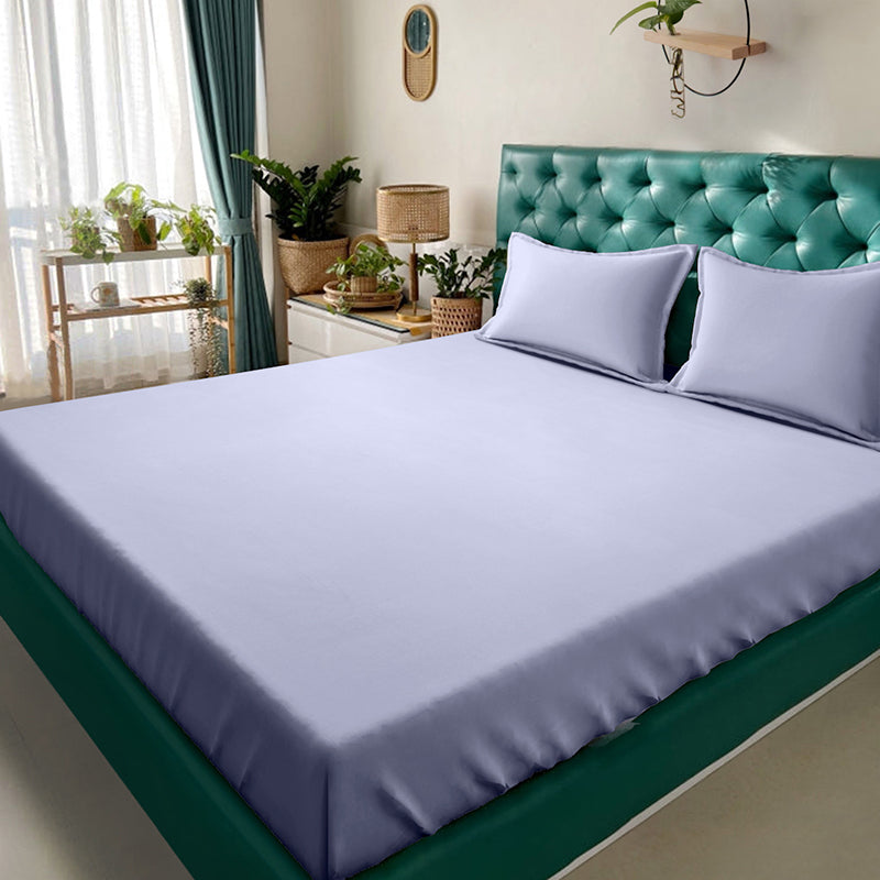 Ress Bedsheet (Light Purple) - 180 GSM