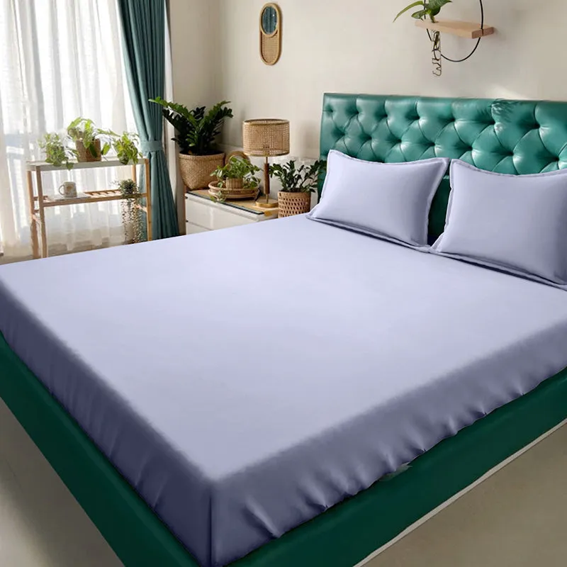 Ress Bedsheet (Light Purple) - 180 GSM media 1