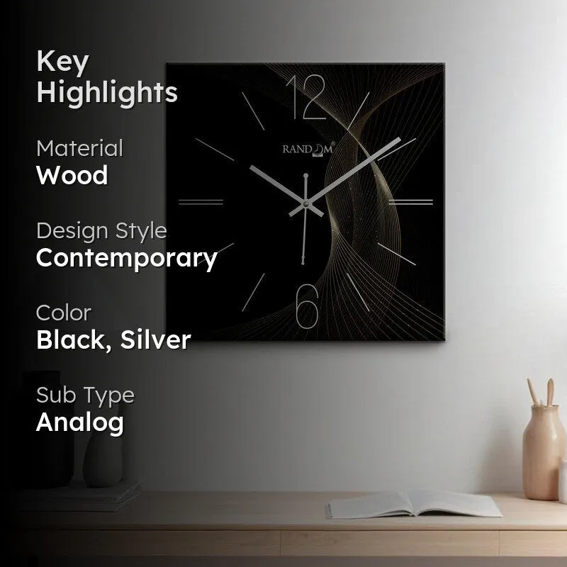 Lunera Analog Wall Clock - Black media 2