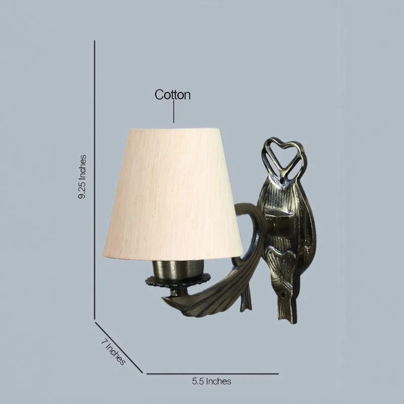 Love Gleam Atva Metal Wall Lamp - Beige media 4