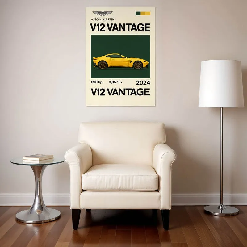 Aston Martin V12 Wall Poster media 1