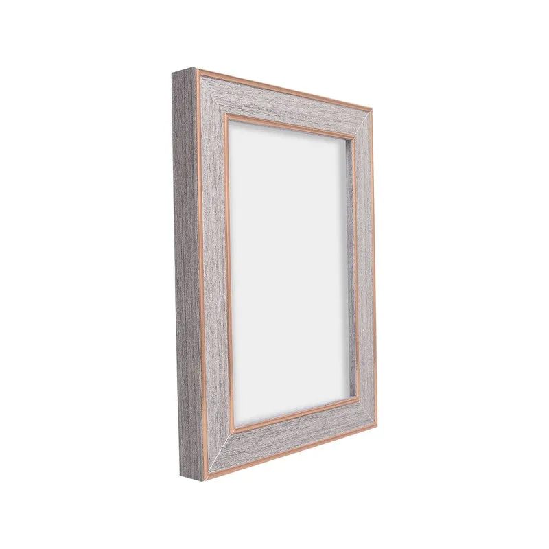 Nova Brushed Photo Frame - Grey & Gold media 6