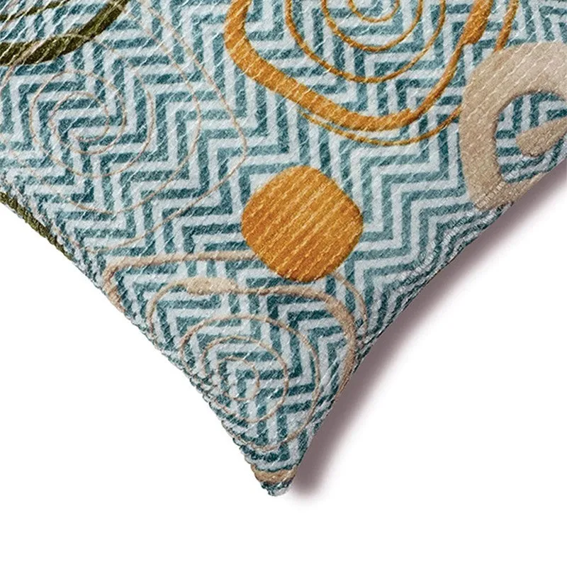 BlossomTrail Cushion Cover - Teal media 4