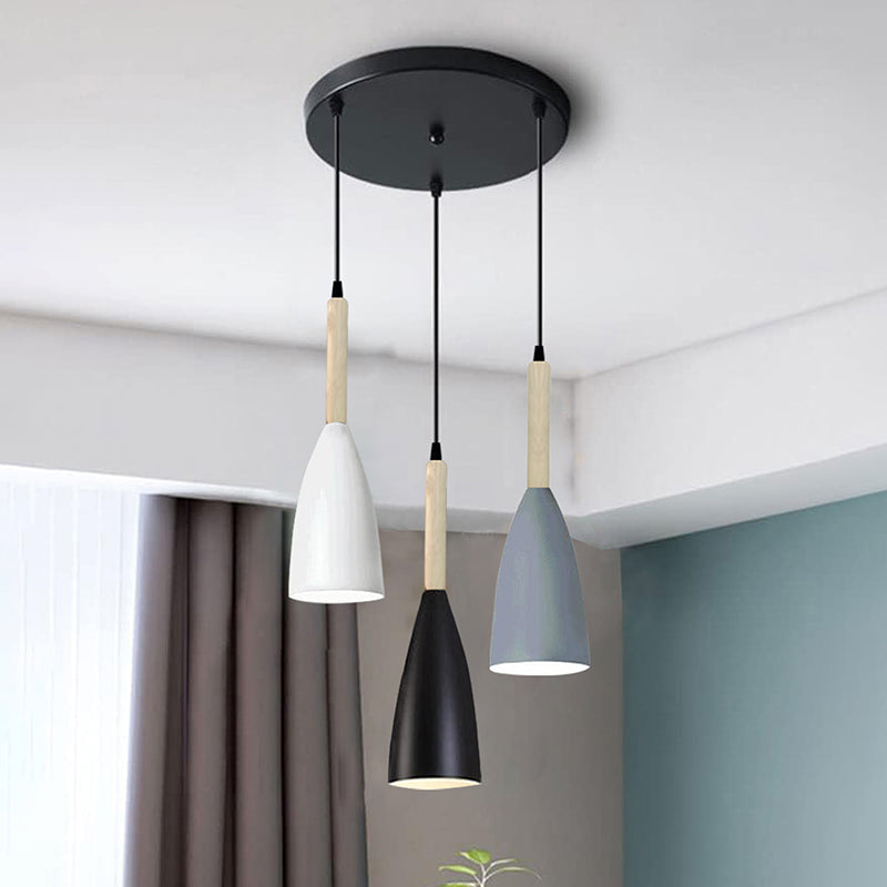 Mistry Clustered Metal Ceiling Lamp - Multicolor