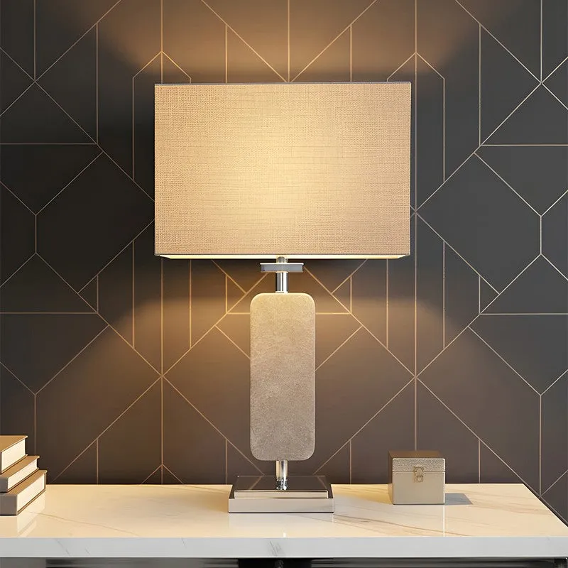 AarviDecor Oakley Decorative Metal Table Lamp - Grey media 3