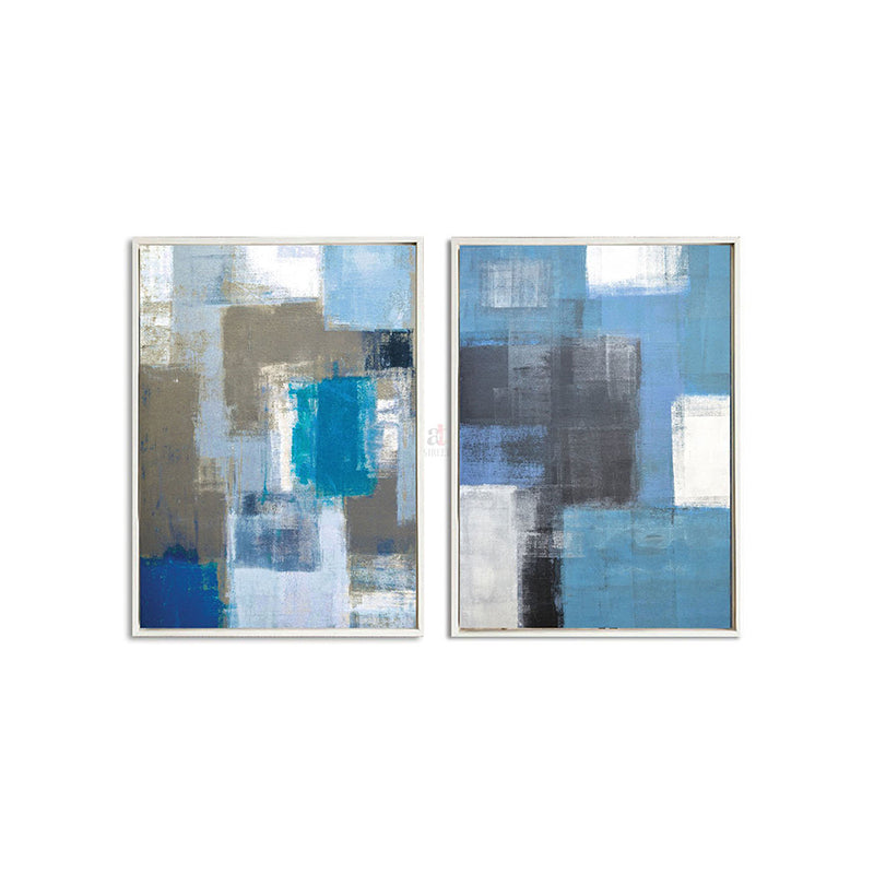 Chroma Block Wall Painting - Set Of Two media 3