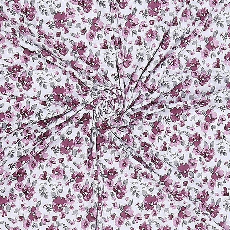 Monte Carlo Wildflower Floral Polycotton Reversible Dohar (Pink) - 150 GSM media 6