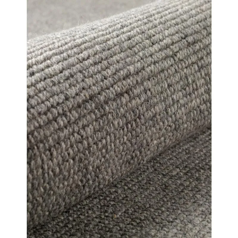 Handloom Hand Loomed Legacy Wool Rug - Grey media 5