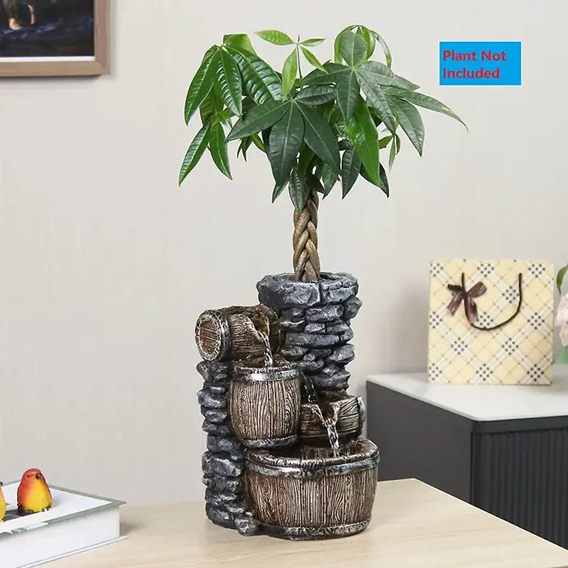 Barrel Flow Table Top Fountain media 7