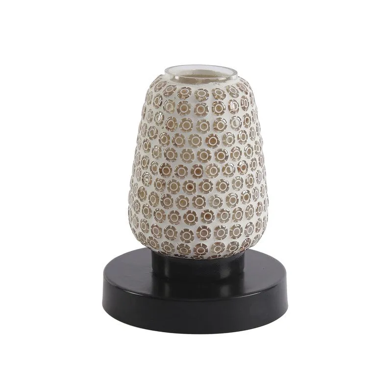 Blissora Mosaic Glass Table Lamp With Wooden Base - Multicolor media 4