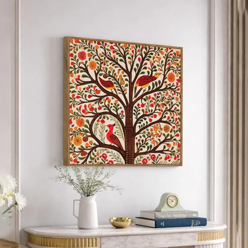 Nature Imprint Canvas Wall Art With Frame media 5