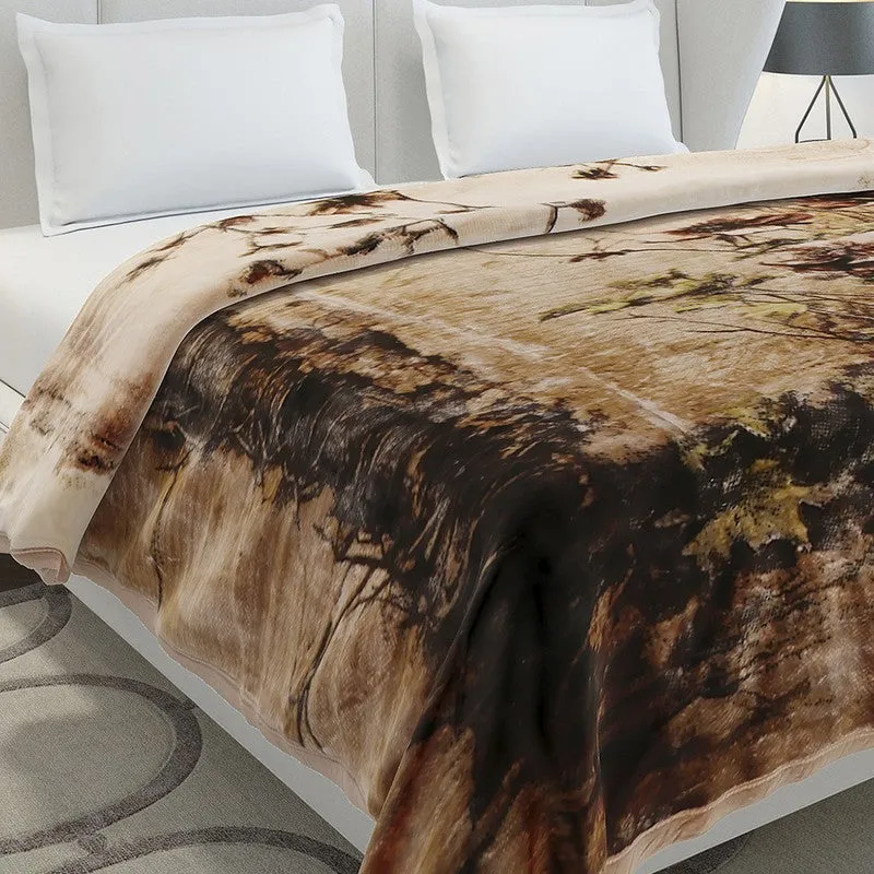 Monte Carlo Autumn Embrace Blanket (Brown) - 947 GSM media 3
