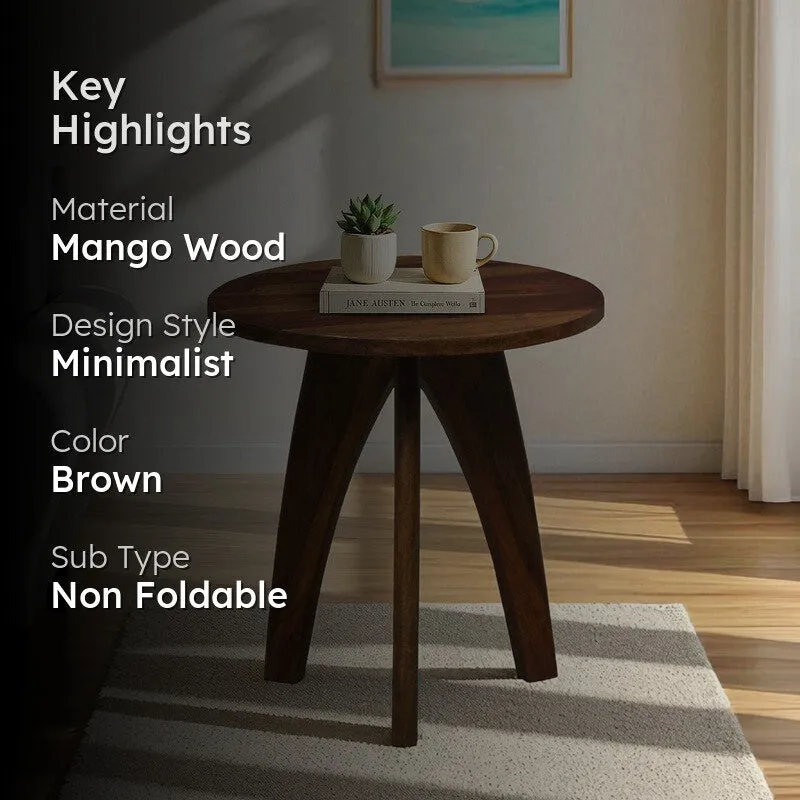 SoftEdge Mango Wood Side & Bedside Tables - Brown media 2