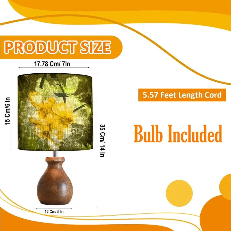 FloralGaze Wooden Table Lamp media 10