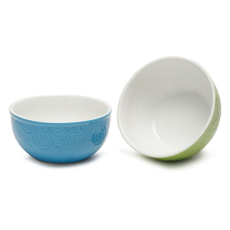 Cuppa Serving Bowl (Green,Blue,600 mL) - Set Of Two media 4