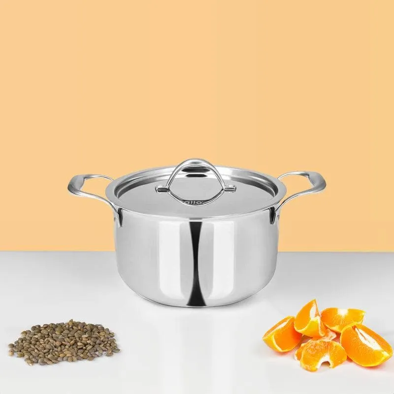 Betto Induction Safe Cooking Pot With Lid - 4600 ML / 9 Inches media 1