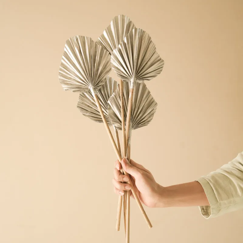 Dried Round Palm Leaf Stem - Set Of Five media 1
