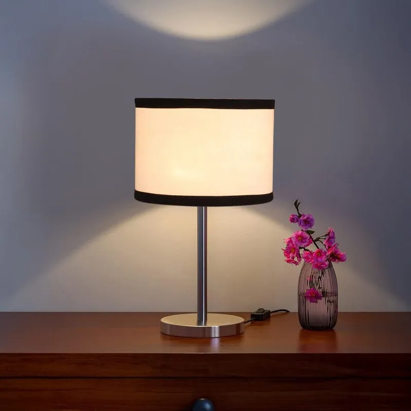 Noctra Vexa Glow Metal Table Lamp - White media 1