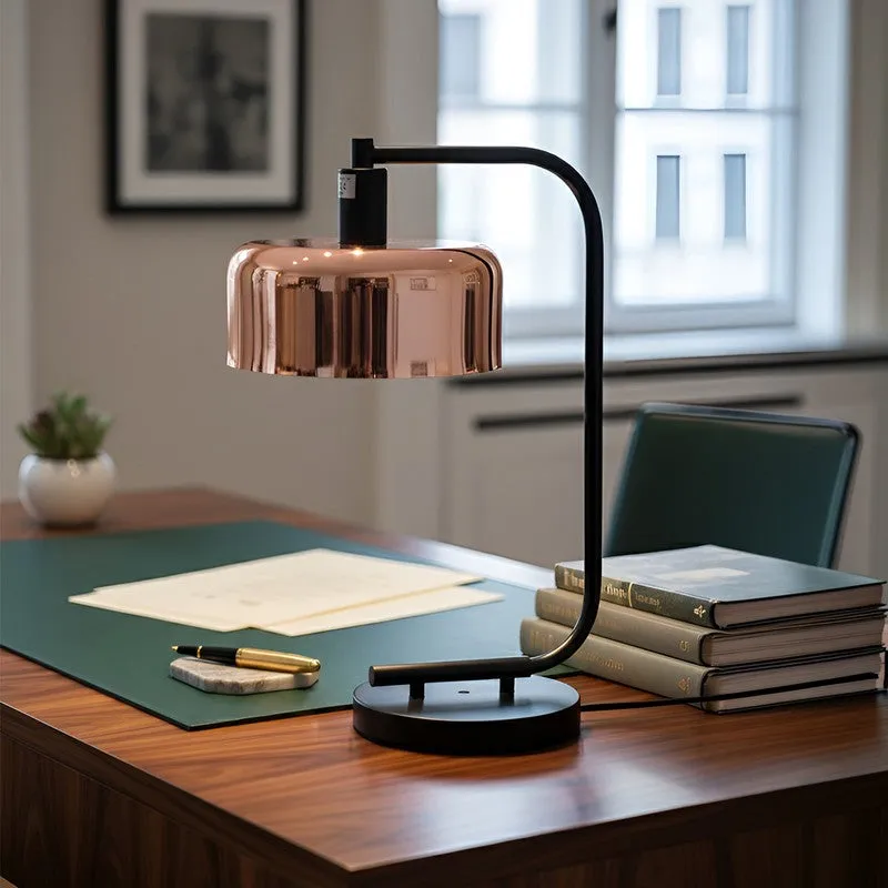 AarviDecor Trenton Accent Metal Table Lamp - Copper media 3