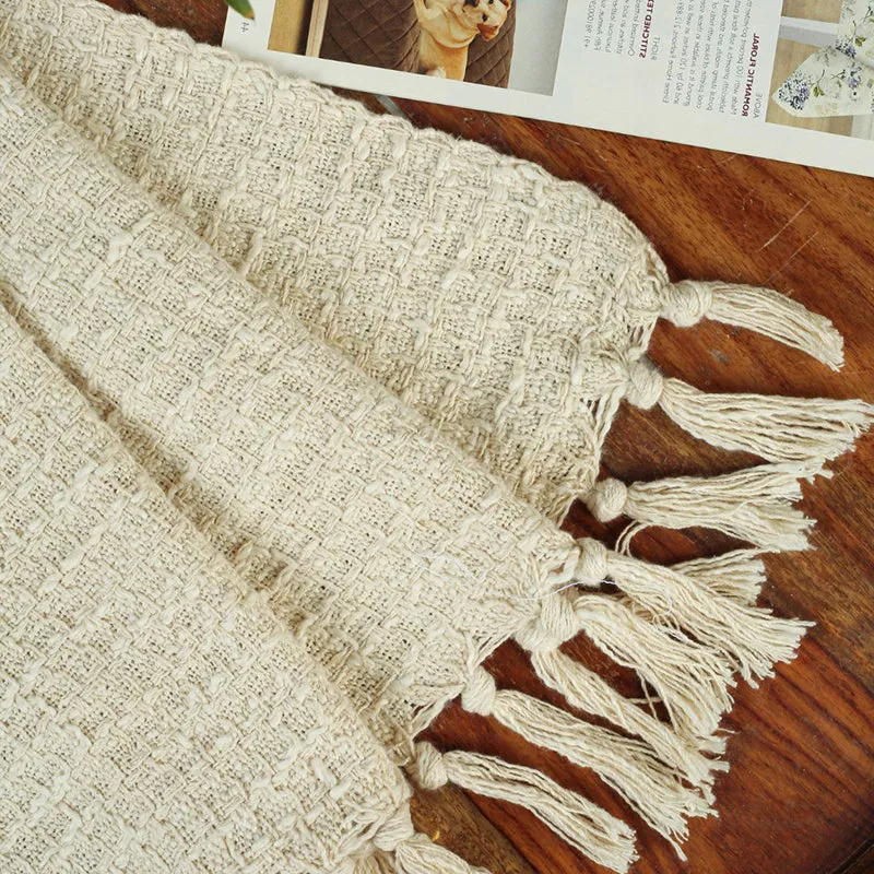 Frayra Cotton Throw - Off White media 3