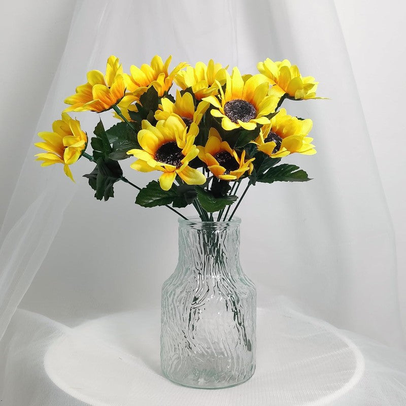 Faux Artificial Sunflower (Yellow) - Set Of Two media 8