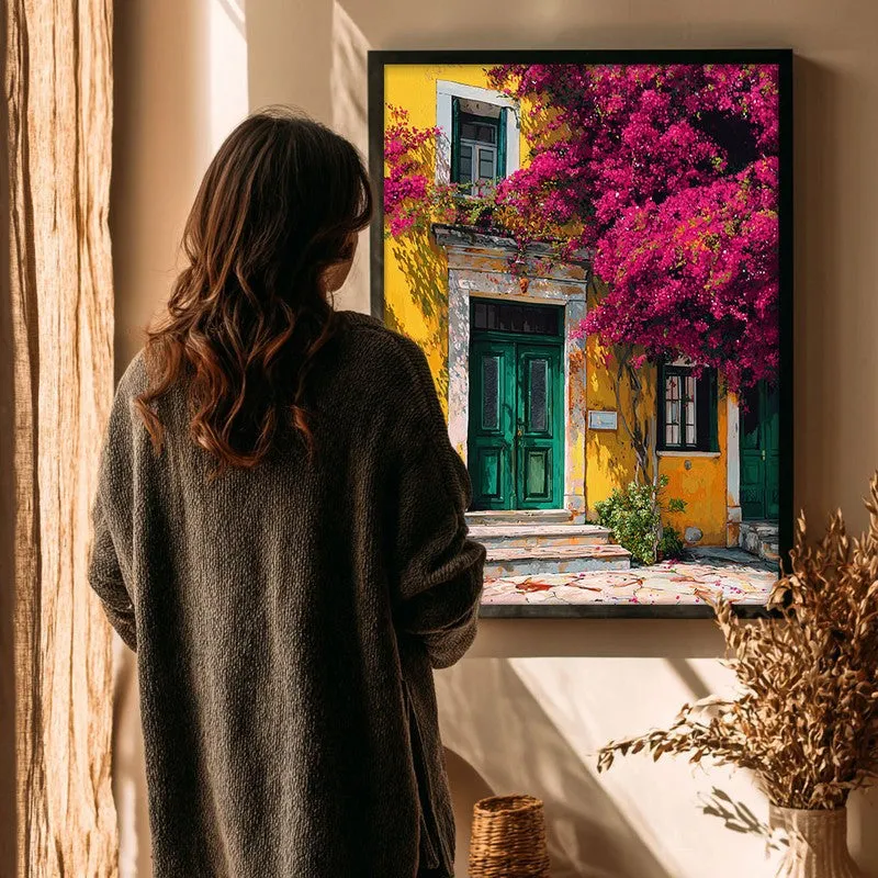 Blooming Wall Canvas Wall Painting - Black Frame media 4